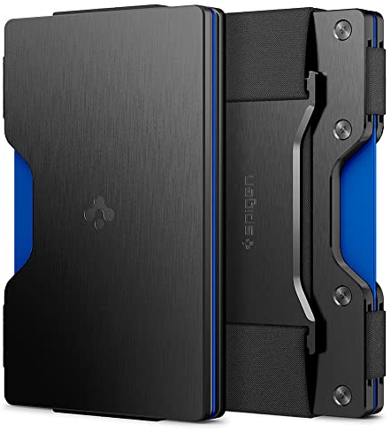 Spigen Wallet S Kreditkartenetui mit RFID NFC Schutz Portemonnaie für bis zu 12 Karten Geldbeutel Kartenhalter Kartenfach Geldklammer