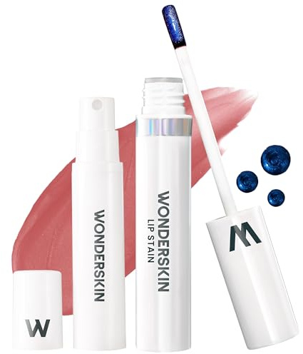 Kit de teinture à lèvres Wonderskin – Longue tenue, waterproof, peelable | Système de teinte nude sans transfert, avec tout le nécessaire pour une application facile et une couleur longue durée