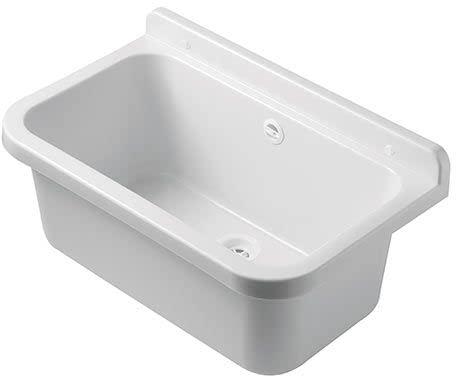 Lavatoio pilozzo lavanderia in resina per esterno 55x34 cm