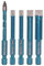 MINLAYCUT Punte Diamantate 6/6/8/10mm+6mm Attacco Esagonale per Trapano per Porcellana Piastrella Granito Marmo Taglio a Secco