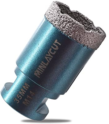 MINLAYCUT Diamond Core Drill Bits 35mm Tile Hole Saw Cutter M14 Thread for Porcelain Tile Ceramic Granite Marble…