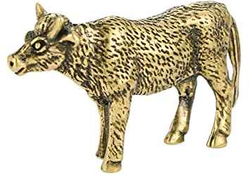 ZQGYFL Hacer Adornos de latón de Vacas lecheras Antiguas y Antiguas, Mascotas de té, mesas de Juego, Mascotas sólidas, Micro - Tallas de Bronce, Colecciones de Manos Divertidas