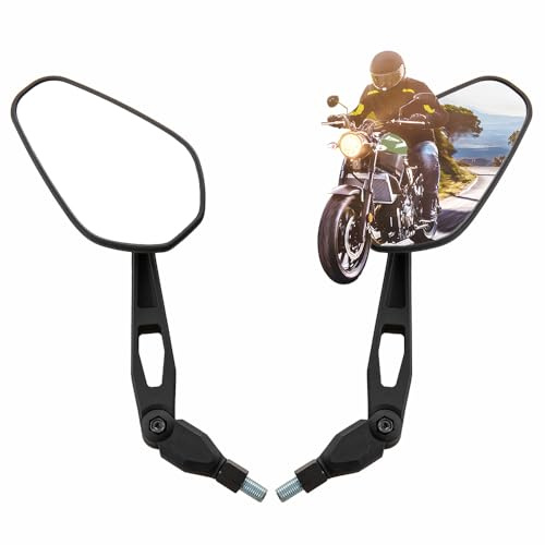 Rétroviseur latéral moto Rétroviseur universel pliable pour motocross ATV UTV moto scooter E-Bike électromobile guidon miroir latéral