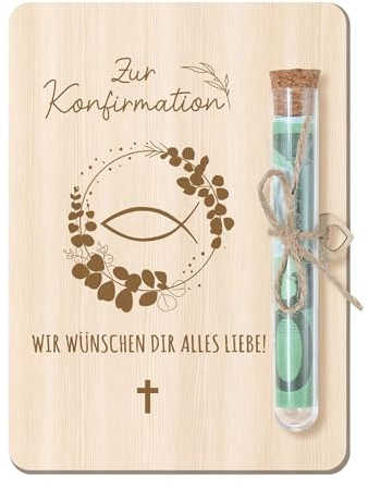 Konfirmationsgeschenke Personalisiertes Kommunion Geschenkset Mit Röhrchen Lustige Konfirmation Geldverpackung Geschenke Wunschgutscheine Geburtstagsgeschenk Urkunden Für Geburtstage Hochzeiten Taufen
