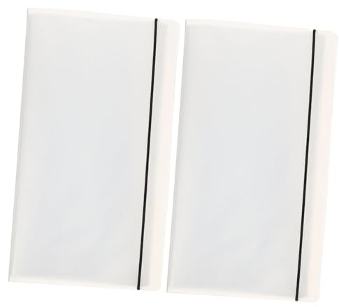 Milisten 2pezzi Album Di Viaggio Piccolo Tascina Per Cartoline Biglietti e Ricette Portaoggetti Organizzatore Elegante Per Collezionisti Di Concerti e Ricordi