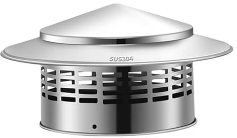 Comignolo, Comignolo Conico, Parapioggia per Tetto, Copertura per Camino in Acciaio Inox 304, Copertura in Rete per Canna fumaria, per Isolamento Esterno
