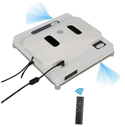 Ultrathin Window Cleaner Robot with Sprayer Smart Glass Cleaning Washer Two Water Tank APP Remote Control Edge Detection(2988 Water Spray)