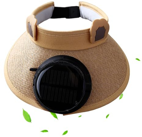 Sun Hat with Fan | Adjustable Hat with Fans Solar Power,3-Speed Adjustment Cooling Portable for Sports Beach Concert Gym Outdoor Hiking Vacation Garden Workout Travel Yoga Festival Cycling