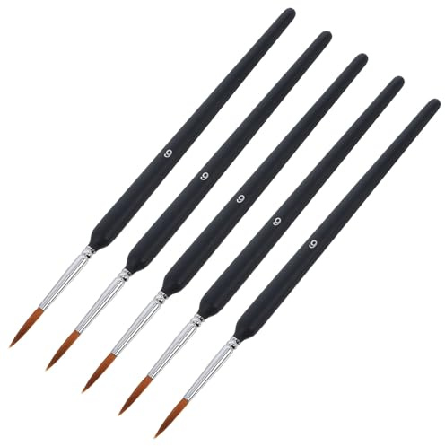 jojofuny Lot de 5 Pollinisateurs Manuels Portables pour Plantes de Jardin, Arbres Fruitiers et Légumes, Brosses Pollinisatrices Légères et Faciles à Nettoyer, Outil D’autopollinisation