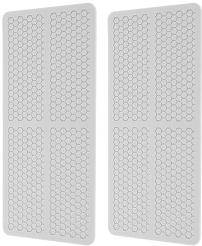 NUOBESTY Lot de 2 Moules à Chocolat en Silicone 3D Nid D’Abeille Creux – Moules Ruche pour Bonbons Décoration de Gâteaux Pâte Polymère – Silicone Alimentaire Flexible Démoulage Facile