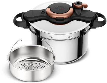 SEB - Cocotte Minute Clipso Minut Easy - Cuiseur vapeur - 6 L - Noir