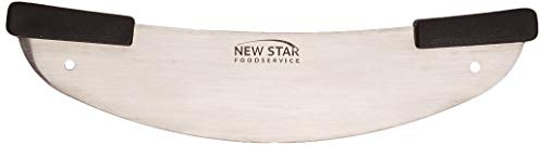 New Star 50646 Commercial Grade Stainless Steel Rocker-Style Deluxe Pizza Knife, 20-Inch