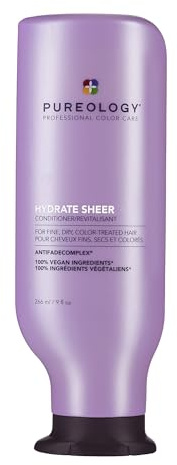 Pureology Hydrate Sheer Conditioner - Lightweight Hydrating Conditioner For Fine, Dry, Color-Treated Hair