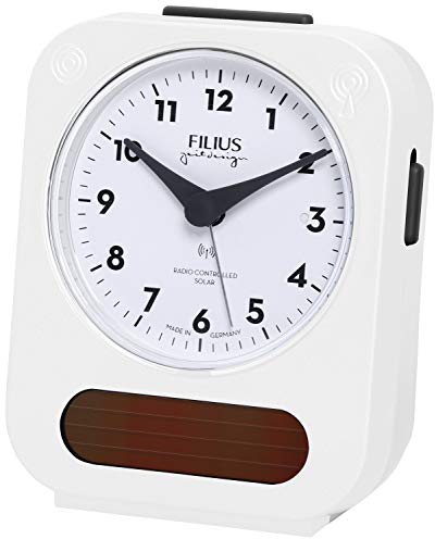 Filius 0543-0 Solar-Funkwecker Weiß
