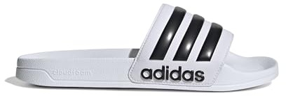 adidas Unisex Adilette Shower Slides, Cloud White / Core Black, 44.5 EU