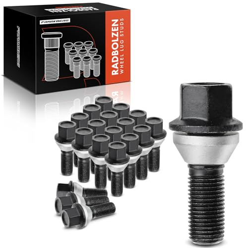 Frankberg 20 pernos de rueda, parte delantera y trasera, compatibles con X5 E53 3.0d 3.0i 4.4i 4.6is 4.8is 2000-2006 36136756298