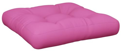 vidaXL Palettenkissen, Kissen für Gartenmöbel Hocker Sofa, Wasserabweisendes Sofakissen, Sitzkissen Palettenpolster Gartenkissen, Rosa Oxford Gewebe