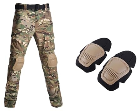 ZMIN Uniform Set Paintball Anzüge Arbeitskleidung Hosen Militär Pads Taktische Kampfhemden Cargo Hosen Tarnanzug CP pants L