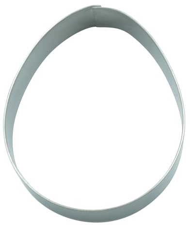 BekkiB - Ausstecher Osterei - Maße ca. 7,1 x 5,8 cm - Spülmaschinengeeignete Form aus Edelstahl - Zum Backen von Plätzchen zu Ostern - 7320