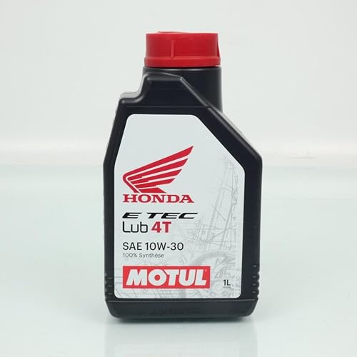motul e tec lub 4t 10w30 100% Synthese 1l Ölkanne für Motorrad honda neu