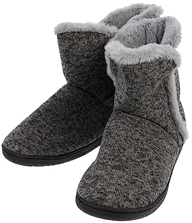 Pantofole Uomo Invernali Casa Suola Piatta Antiscivolo Cashmere Gomma 39-40