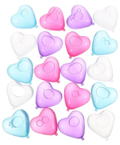 IMIKEYA 20pcs Love Ice Cubes Ice Cube Tray Heart Shape Reusable for Drinks Heart Molds Molds