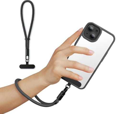 Lilbitty Handykette Kurz Mit Verstellbarer Länge, Praktische Handschlaufe Für Handy, Kamera Und USB, Vielseitige Nutzung Für Outdoor-Aktivitäten Und Alltag