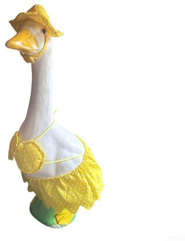 ZiStarlilife Raincoat Goose Outfit, 23 Inch Garden Statues Gardener Couple Duck, Yard Goose Clothing Garden Statue Clothes, for Yard Home Garden Patio Decoration (Men)