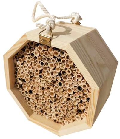 Bienenhotel für den Garten Aus Holz, steigert die Produktivität Ihres | Bienenunterkunft Für Garten, Balkon, Hinterhof, Terrasse