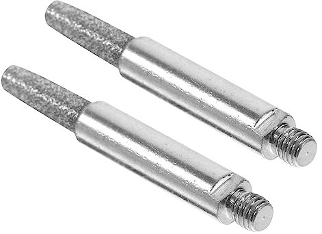 TOPBATHY Chainsaw Grinding Stones Sharpener Tool Silver Iron Corundum Material 2pcs Lightweight Design with High Reliability and Precision Production for Wood and Jade Chainsaw