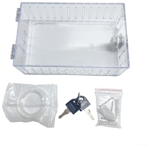 Lock Box for Thermostats with Key, for Industrial and Residential Use