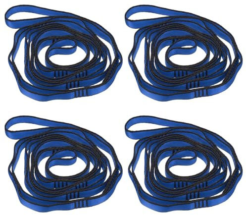 PATIKIL Daisy Chain Straps, Strong Climbing Strap Adjustable Nylon Chain Sling with Loops for Aerial Yoga Hammock Swing