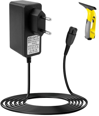 Chargeur pour Karcher Lave Vitre Chargeur Compatible pour Karcher Nettoyeur de Vitres WV2 WV 2 Plus WV1 WV50 WV60 WV70 WV75 WV5 WV 5 Premium KV4 WV Classic Easy Plus