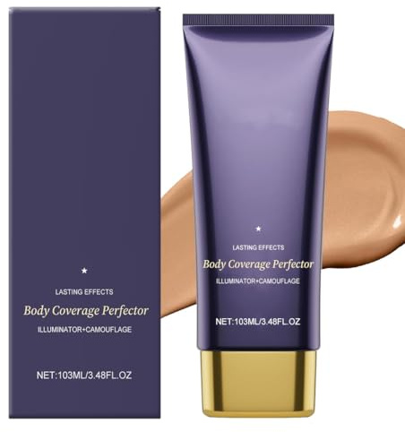 GNHG 103ml Crème Cicatrice,Anti-Cernes Correcteur,Fond De Teint Jambes Waterproof,Professional Scar Tattoo Concealer Cache-Cernes Maquillage Cover Cream,Camouflage De Tatouage,Cicatrices,Acné（Marron）