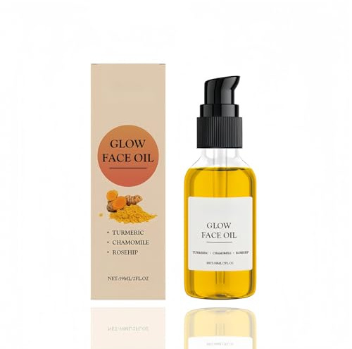 Nourishing Turmeric Face Oil with Organic Rosehip & Chamomile,Hydrating Facial for Women,Face Serum for Women,Fast Absorb Non-Greasy Glow Skin Tightening Magic Oil,Turmeric O/il for Skin