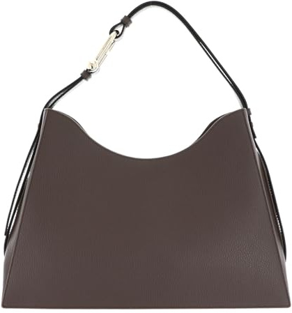 Furla Leder Schultertasche Nuvola Hobo Bag Mogano braun