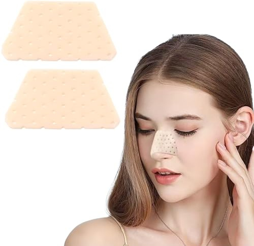 GWEOR 2 stycken termoplastiska nässkenor för fixering, trapetsform nässtöd efter rinoplastik och operationer, hudfärgad näsfrakturskena för stabilisering, kan skäras till