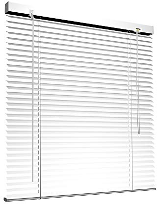 Victoria M. Aluminium Jalousie, 85 x 220 cm, Weiss, Jalousie ohne Bohren, inkl. Klemmclips