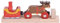 Bigjigs Rail Santa Sleigh with Reindeer Toy Train - Bigjigs Train for Christmas Train Sets, Quality Wooden Train Track Accessories, Bigjigs Train Accessories