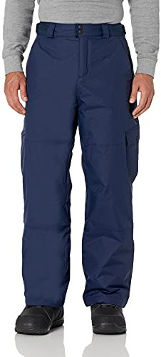 Columbia Pantalón de Pistola de Nieve para Hombre, Impermeable, Aislado, Hombre, Pantalones para Nieve, 1462951, Azul Marino, L