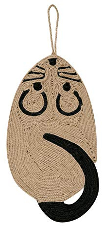 Griffoirs Chats en Sisal Tablette à Gratter de Chat avec Boule Griffoir Mural Planche à Gratter Anti-rayures Griffes du Chat Carton Jouet Chat Chaton Jouet Interactif Plaque à Gratter de Chat (souris)