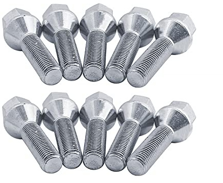Simoni Racing Kit de 10 pernos para ruedas de llave 17 M14 x 1,5, longitud 60 mm, cabeza cónica