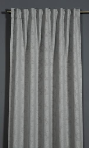 Sehlbach Tenda pronta per l'uso con fettuccia, Mimetica, Grigio, 135 x 175 cm, Tessuto coprente, Certificato Oeko-Tex, Chiusura versatile, Design elegante