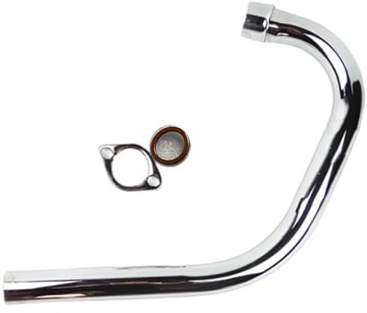 DZNEFYUP Silencieux Échappement Moto Silencieux Échappement De Moto Tuyau Avant pour CG 125 WY 125 CG125 WY125