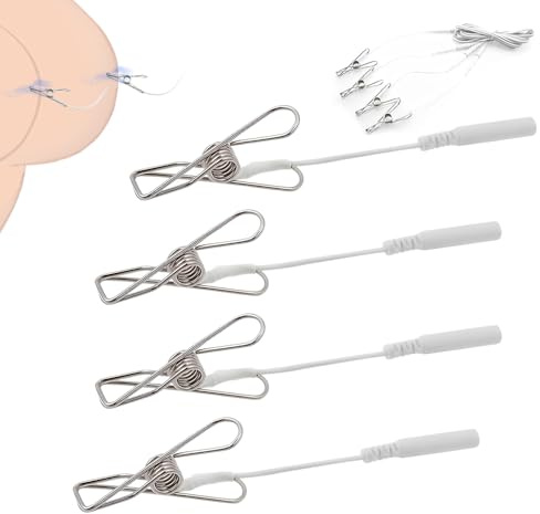 Qcpuuu Morsette per capezzoli, confezione da 4 stimolatori per il seno, sex toy per capezzoli da donna