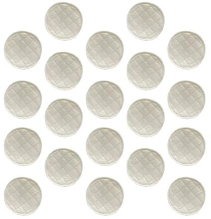 GATHINESS 20 Pezzi Coppette Assorbilatte Lavabili in Cotone Traspiranti Alta Assorbenza per Allattamento Maternità e Shower