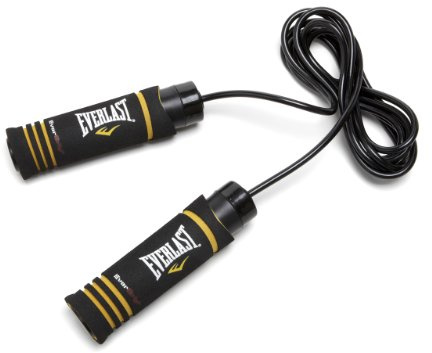 Everlast Unisex - Erwachsene Sport Boxen Springseil Evergrip Weighted Jump Rope, Schwarz, 275 cm