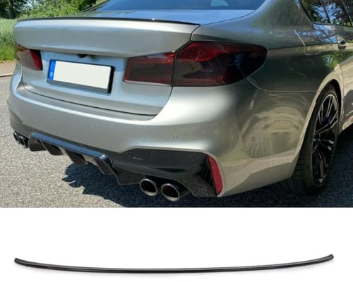 DM Autoteile Sport-Performance Heckspoiler Hecklippe Schwarz Glanz kompatibel für BMW G30 2017>