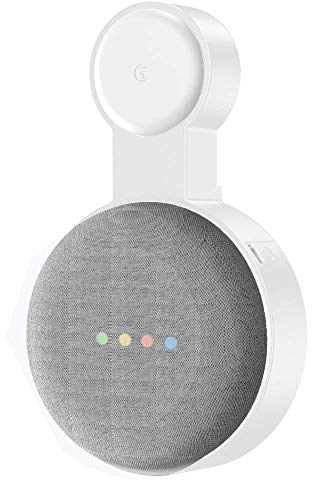 Baaletc Outlet Wall Hanger para Google Home Mini/Google Nest Mini (2nd Gen) Voz Asistentes, Enchufe Wall Mount Stand Holder para Home Voice Assistants, Cubierta de Cable de Home Mini