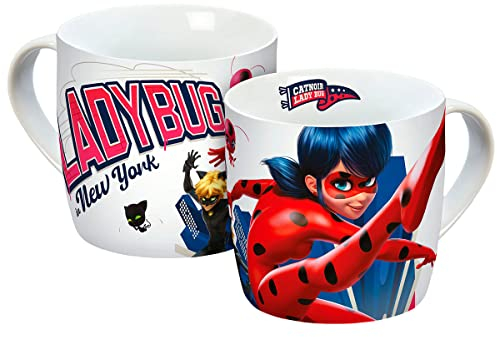 GEDA LABELS 13022 - Tazza in porcellana, 250 ml, colore: Bianco con nero